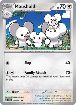 Maushold - 074/091 card from SV: Paldean Fates