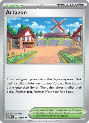 Artazon card from SV: Paldean Fates