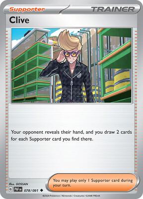 Clive - 078/091 card from SV: Paldean Fates