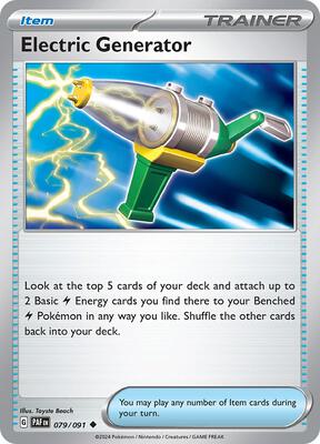Electric Generator card from SV: Paldean Fates