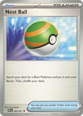Nest Ball card from SV: Paldean Fates