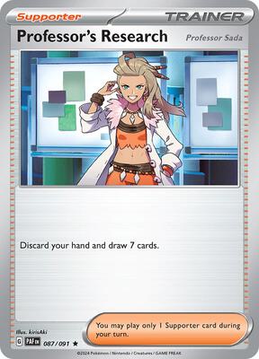 Professor's Research [Professor Sada] - 087/091 card from SV: Paldean Fates