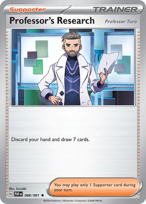 Professor's Research [Professor Turo] - 088/091 card from SV: Paldean Fates