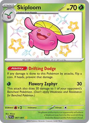 Skiploom card from SV: Paldean Fates