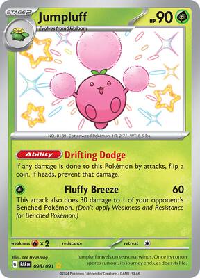 Jumpluff card from SV: Paldean Fates