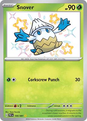 Snover card from SV: Paldean Fates