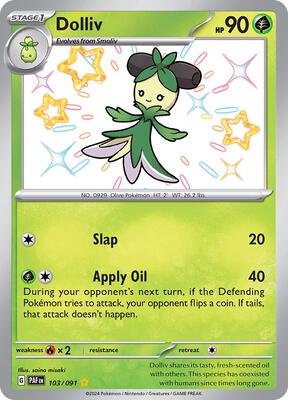 Dolliv card from SV: Paldean Fates