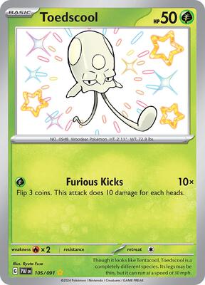 Toedscool - 105/091 card from SV: Paldean Fates