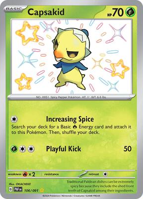 Capsakid card from SV: Paldean Fates