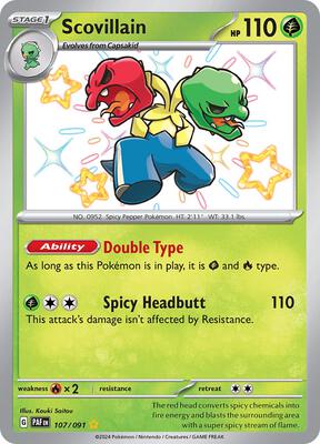 Scovillain card from SV: Paldean Fates