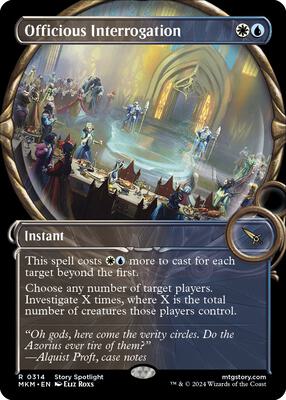 Officious Interrogation (Showcase) card from Murders at Karlov Manor