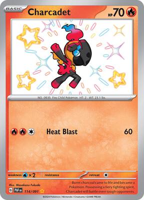 Charcadet - 114/091 card from SV: Paldean Fates