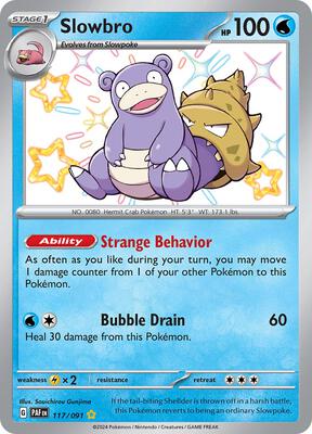 Slowbro card from SV: Paldean Fates
