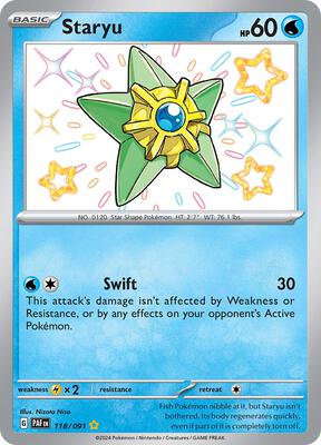 Staryu card from SV: Paldean Fates