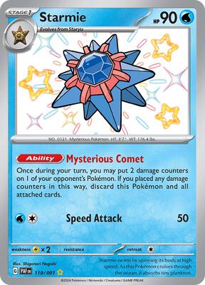 Starmie card from SV: Paldean Fates