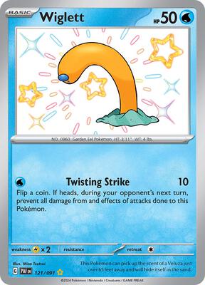 Wiglett - 121/091 card from SV: Paldean Fates