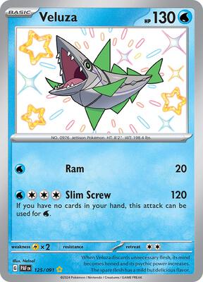 Veluza - 125/091 card from SV: Paldean Fates