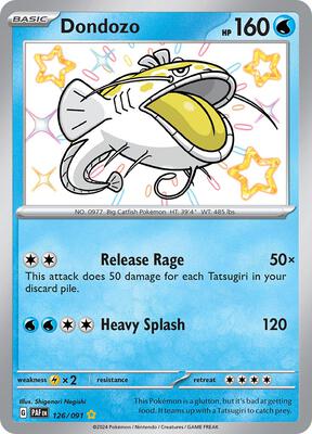 Dondozo card from SV: Paldean Fates