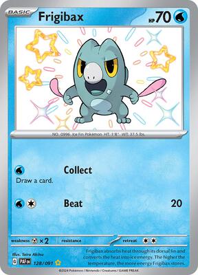Frigibax - 128/091 card from SV: Paldean Fates