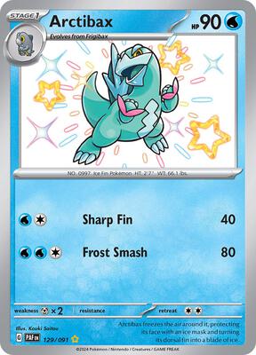 Arctibax card from SV: Paldean Fates