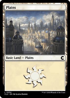 Plains (0254) card from Ravnica: Clue Edition