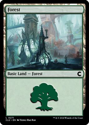 Forest (0271) card from Ravnica: Clue Edition