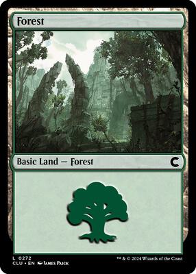 Forest (0272) card from Ravnica: Clue Edition