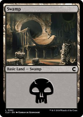 Swamp (0262) card from Ravnica: Clue Edition
