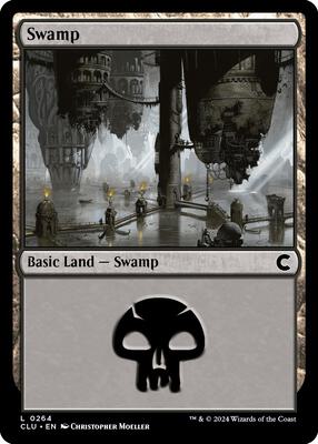 Swamp (0264) card from Ravnica: Clue Edition
