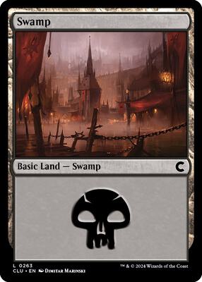 Swamp (0263) card from Ravnica: Clue Edition