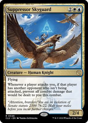 Suppressor Skyguard card from Ravnica: Clue Edition