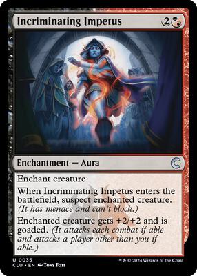 Incriminating Impetus card from Ravnica: Clue Edition