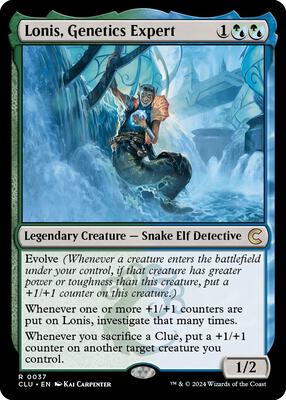 Lonis, Genetics Expert card from Ravnica: Clue Edition
