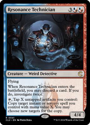 Resonance Technician card from Ravnica: Clue Edition