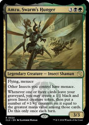 Amzu, Swarm's Hunger card from Ravnica: Clue Edition