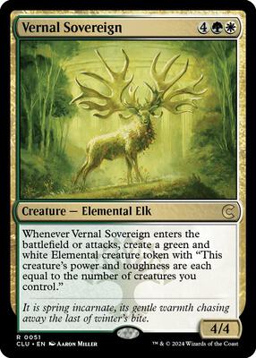 Vernal Sovereign card from Ravnica: Clue Edition