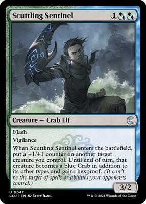 Scuttling Sentinel card from Ravnica: Clue Edition