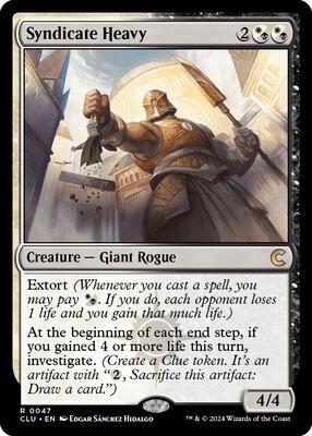 Syndicate Heavy card from Ravnica: Clue Edition