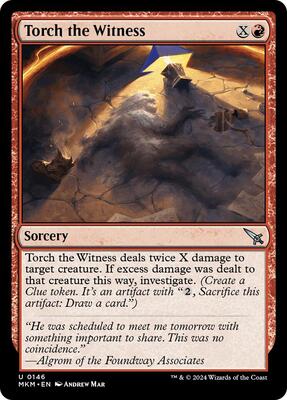 Torch the Witness (a) card from Murders at Karlov Manor