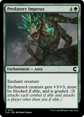 Predatory Impetus card from Ravnica: Clue Edition