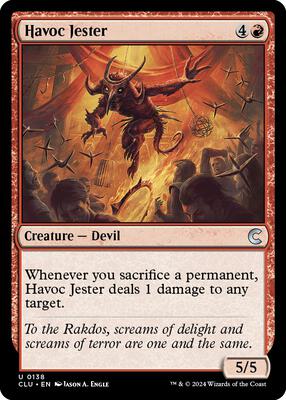 Havoc Jester card from Ravnica: Clue Edition