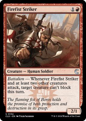 Firefist Striker card from Ravnica: Clue Edition