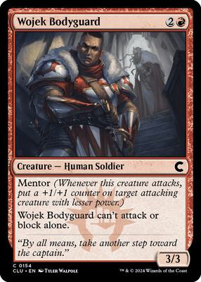 Wojek Bodyguard card from Ravnica: Clue Edition