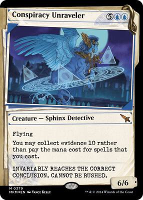 Conspiracy Unraveler (Showcase) (Invisible Ink) card from Murders at Karlov Manor