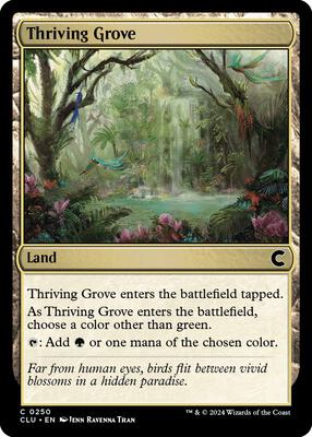 Thriving Grove card from Ravnica: Clue Edition