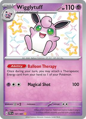Wigglytuff card from SV: Paldean Fates