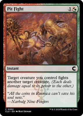 Pit Fight card from Ravnica: Clue Edition