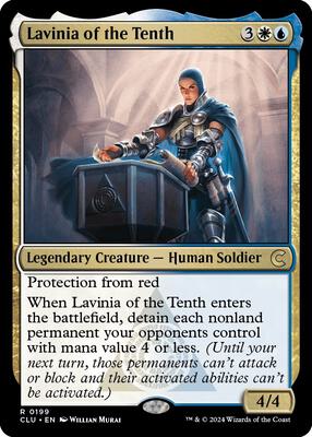 Lavinia of the Tenth card from Ravnica: Clue Edition