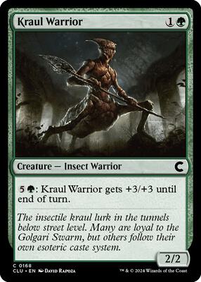 Kraul Warrior card from Ravnica: Clue Edition