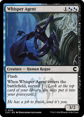 Whisper Agent card from Ravnica: Clue Edition
